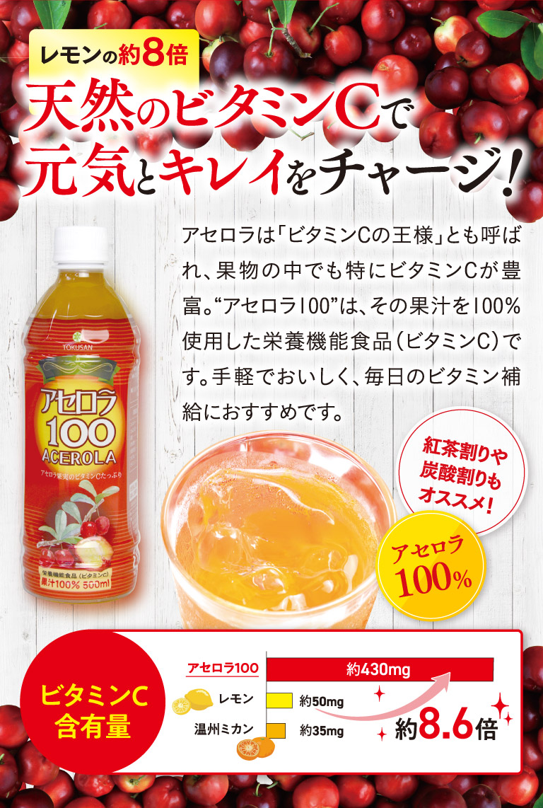 天然のビタミンCで元気とキレイをチャージ！