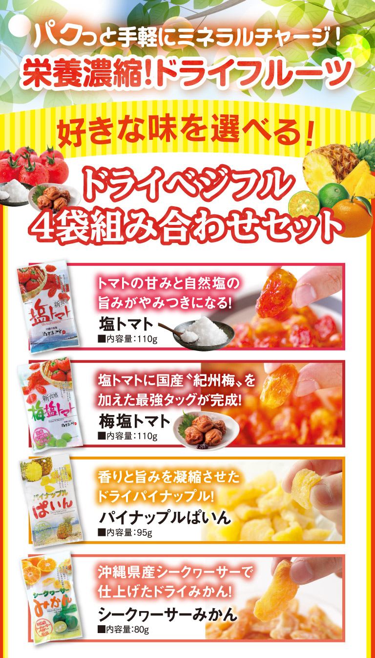 栄養濃縮！ドライフルーツ