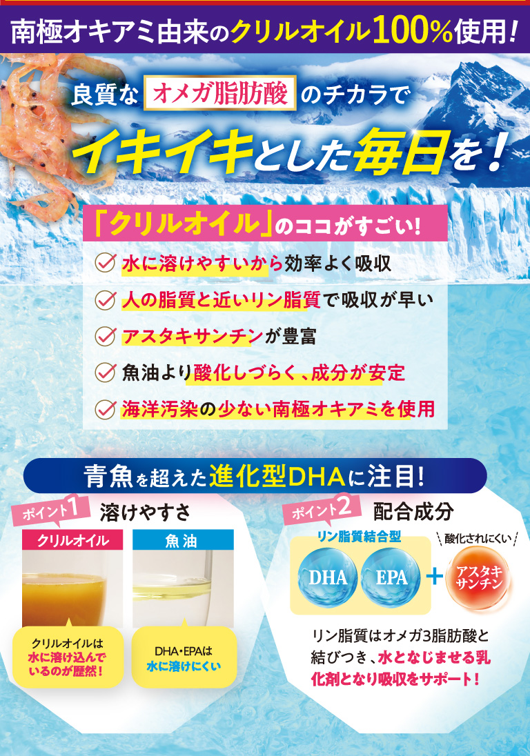 クリルオイルのココがすごい！