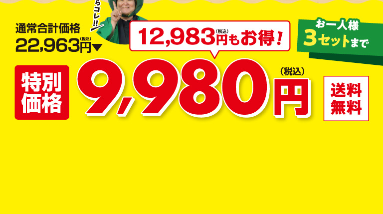 特別価格9,980円