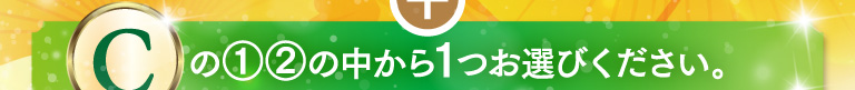 Cの中から１つお選びください