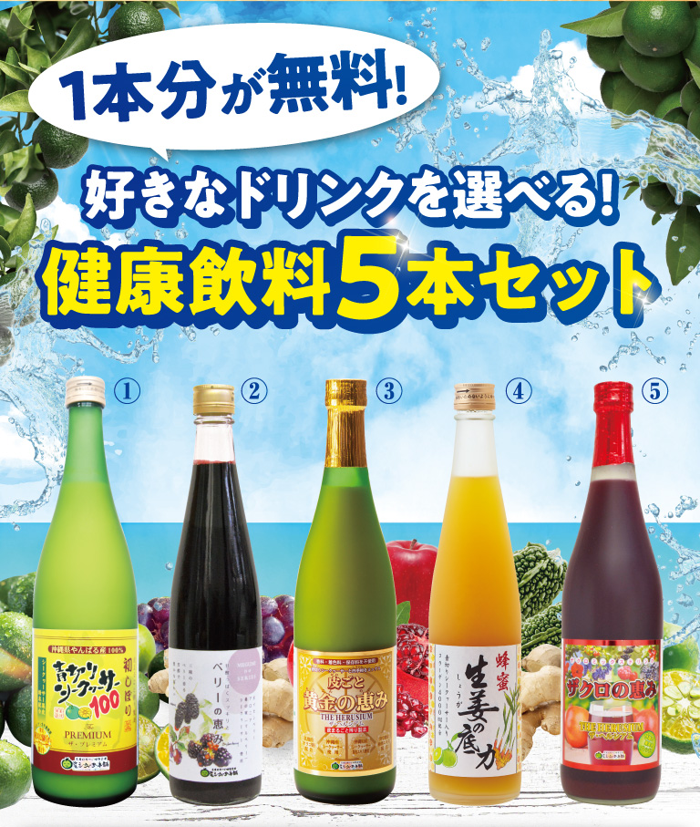 好きなドリンクを選べる！健康食料5本セット